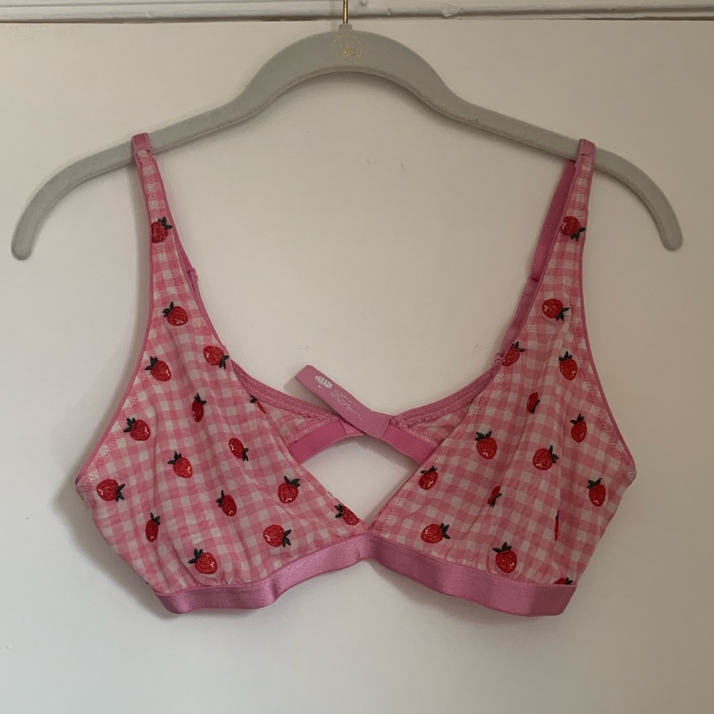 Parade Shortcake Plunge Bralette Size Medium